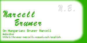marcell bruner business card